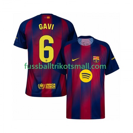 Fußballtrikots FC Barcelona Gavi 6 2025-2026 Kurzarm Heimtrikotsatz kaufen